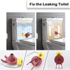 2-Inch Toilet Flapper Replacement Kit with Float and Chain Hinges,Compatible