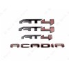 GMC 4PC Gloss Black Red Door Rear Tailgate AT4 Acadia