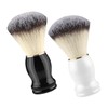 BIUDECO 2Pcs Portable Men Shaving Brush Soft Hair Foaming Brush