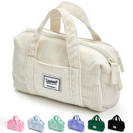 SPACEMATE Pencil Case Pouch Box Bag School Supplies Girls Boys Kids, Cute Preppy Stuff Large Big Capacity Aesthetic Pen Organizer, Back to College Stationary, Beige, Corduroy Style, 1600ml