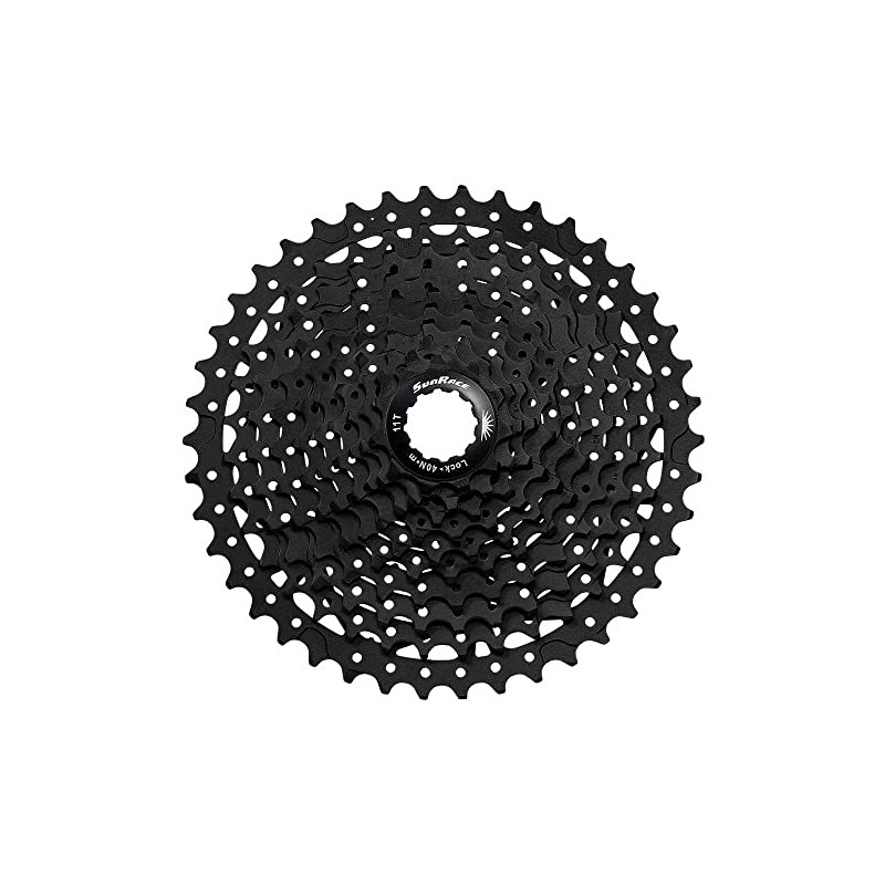 SunRace Unisex Csms3 1142t 10 Speed Cassette, Black, 10v 11-42