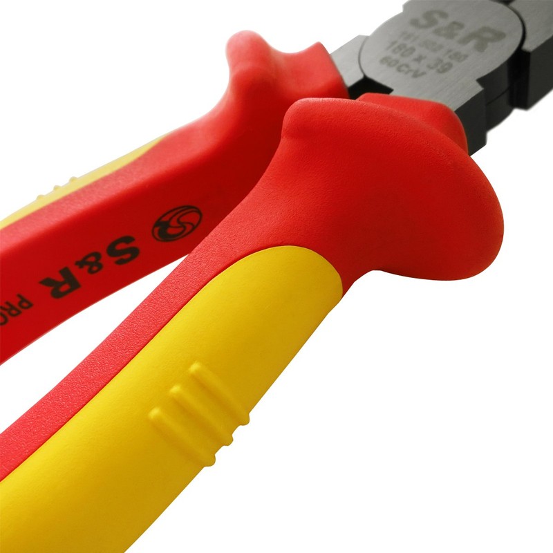 S&R VDE - Combination Insulated Pliers 180mm 1000V Universal Pliers,