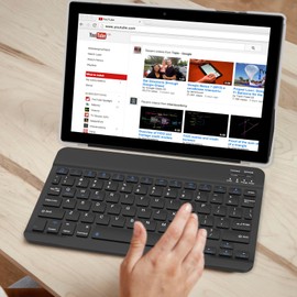 10 inch Tablet with Keyboard 2 in 1 Tablet Android 12 Tablets Include Case Mouse Stylus Tempered Film 6000mAh battery 4GB+64GB/512GB Expandable 10.1" Tableta, Dual Camera tab, WiFi Bluetooth Tablet PC