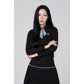 Women's Golf Wear Golf T-shirt Collar Scarf Point Women's Golf Wear / 여성골프웨어 골프티셔츠 카라 스카프 포인트 여자 골프복