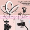 Aro Luz Profesional 10 Led Para Maquillaje Fotografía Tripie