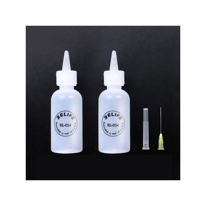RELIFE RL-054 50ml 바늘 팁 납땜 투명 액체 알코올 오일