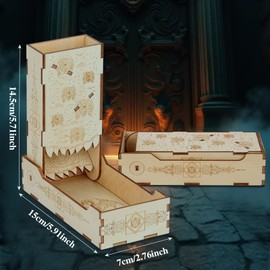 BYRRSF Dice Tower Dice Tray for Tabletop Role Playing Games - Castle Tower Design, Portable Dice Roller