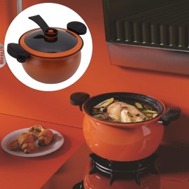 Domestic Non Stick Micro Pressure Cooker Multifunctional Design Big Capacity Micro Pressure Soup Pot with Constant Pressure Exhaust Valve Cooking Pots Kitchenware (7L)