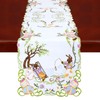 Simhomsen Embroidered Easter Bunny Table Runner (14 × 90 Inches)