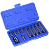 11-Piece Ratchet Bit Set Spline Multi-Tooth Bit Set Socket Spanner