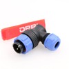 DRRI Weipu SP21 2-Pin Right Angle Waterproof Aviation Circular Connector