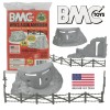 BMC Marx Recast BATTLEGROUND Pillbox Ruined Building Barbed Wire 14pc