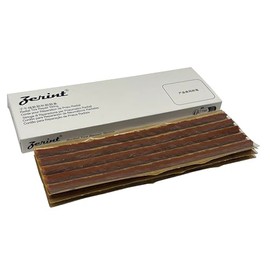 ZERINT TS-260C15 Tire Repair Plugs 15PCS, Self Vulcanizing Tire Rubber Strips 1/4" x 8" for Tubeless Tire Puncture Repair (Brown)