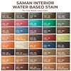 SamaN Interior Water Based Wood Stain - Natural Stain for