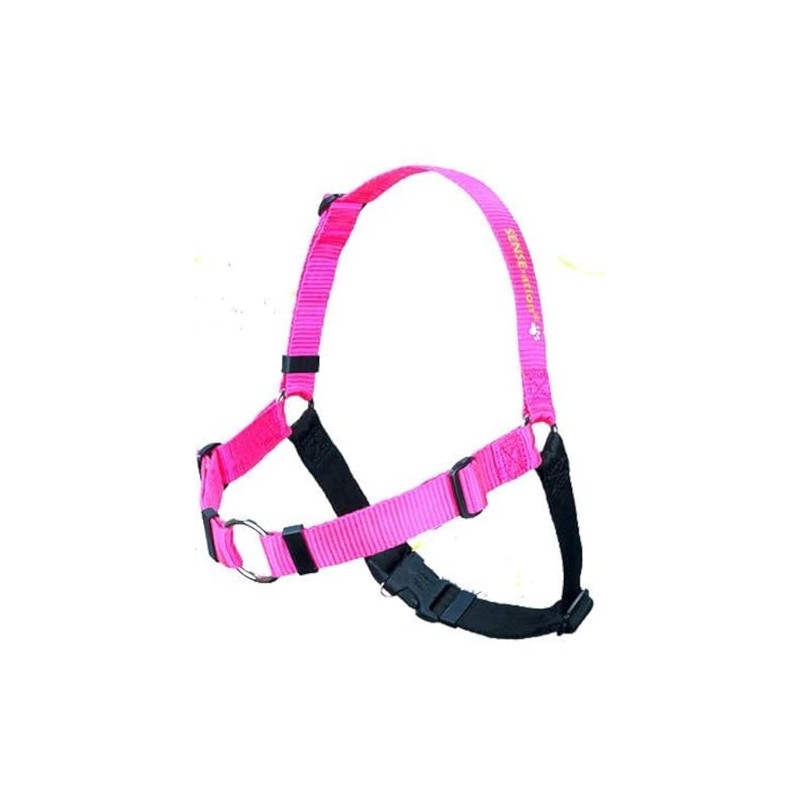 The Original Sense-ation No-Pull Dog Training Harness (Pink, Medium)