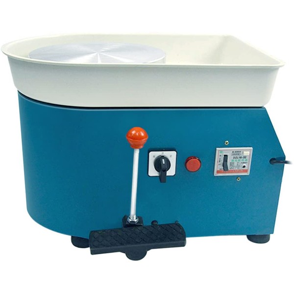 A.B Crew Pottery Wheel Pottery Forming Machine 25CM 350W Electric Pottery Wheel with Foot Pedal DIY Clay Tool Ceramic Machine
