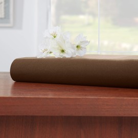 Empyrean Bedding Premium Flat Sheet – “110 GSM” Double Brushed Microfiber Extra Thick and Comfortable Flat Sheets, Luxurious & Soft Hotel Single Top Bed Sheet, Queen, Chocolate Brown