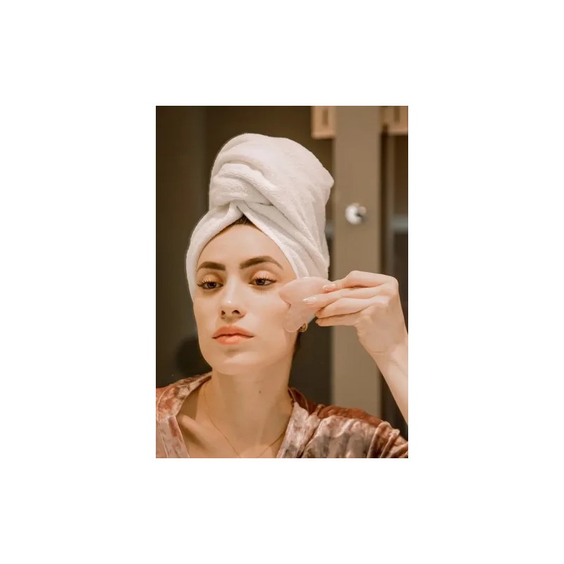 Kit Rodillo De 100 Jade Y Gua Sha Masaje Facial