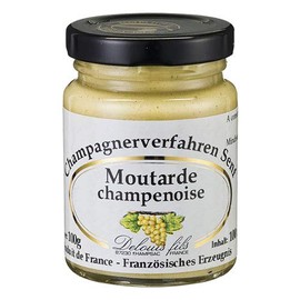 Delouis Fils - Mustard with Champagne (Moutarde champenoise) from France - 100 g