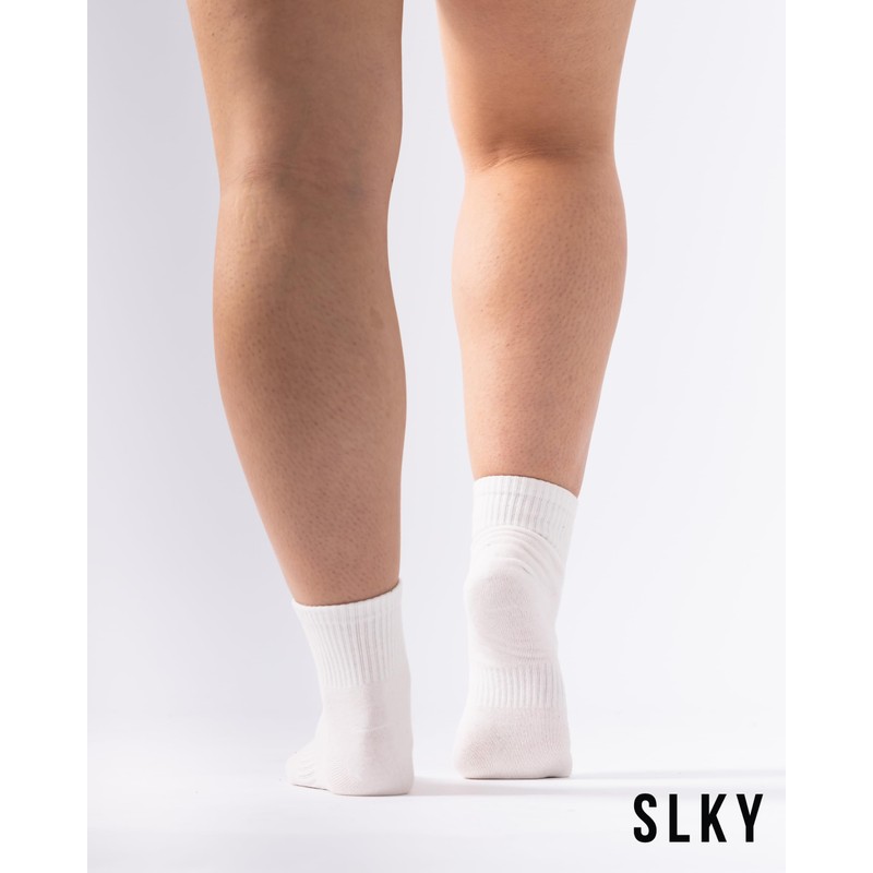 SLKY 3 Pairs Womens Quarter Ankle Cotton Socks - 3x