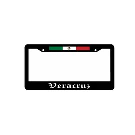 Veracruz Mexico Flag Country License Plate Frame Tag Holder Cover Decorative Novelty MX