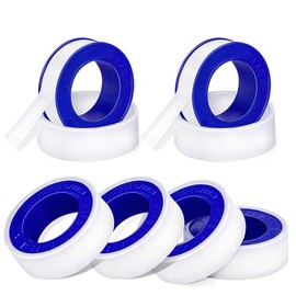 XEHAHOSH 6 Roll Plumbers Tape, High-Density Performance Waterproof Duct Tape, Thread Seal Tape, Easy to Use, Can be Used for Faucets. L 390 in x W 0.47 in.