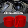 5th Gen 4Runner RED Non-Stick Cupholder Insert Set for 2014-2024
