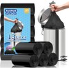 XUXRUS Müllbeutel 15 Liter, 120 Stück schwarze Müllbeutel, klein, robust