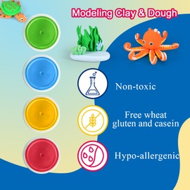 QMAY 32 Colors Air Dry Clay Kit – Ultra Light Magic Modeling Clay for Kids, DIY Craft Dough, Creative Art Supplies for Boys & Girls