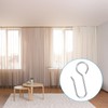 Pack of 60 S-Shaped Curtain Hooks, Metal Curtain Hooks, Curtain
