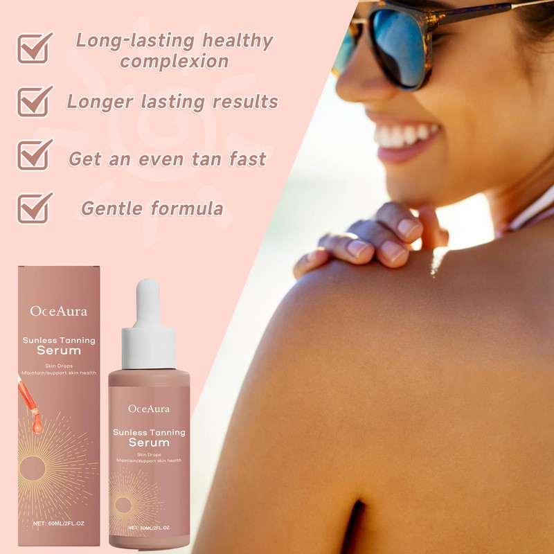Tanning Drops, 60 ml Sunless Tanning Drops to Increase Naturally,