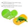 COLLBATH 2Pcs Birds Bathing Tub Food Feeder Environmental Friendly Plastic