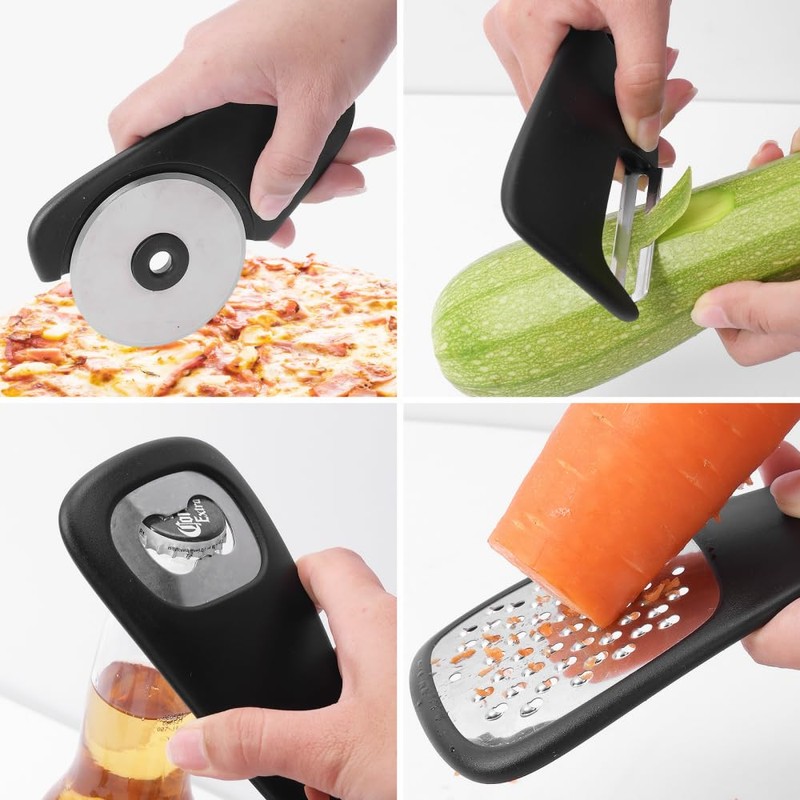 Camper Van Accessories,Camping Essentials,6 Pieces Space Saving Kitchen Accessories Vanilla