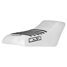 Enjoy Mfg Arctic Cat 250 300 400 454 500 4x4 2x4 Seat Cover ALL WHITE-BLACK rib #277