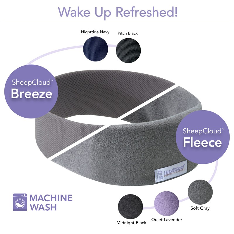 SleepPhones Wireless Sleep Headphones by AcousticSheep V8 | 24-hour Battery