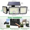 Solar Outdoor Lights Motion Sensor, 2500LM 286 LED Security Flood