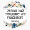 Philippians 4:13 Bumper Sticker Vinyl Decal 5 inches