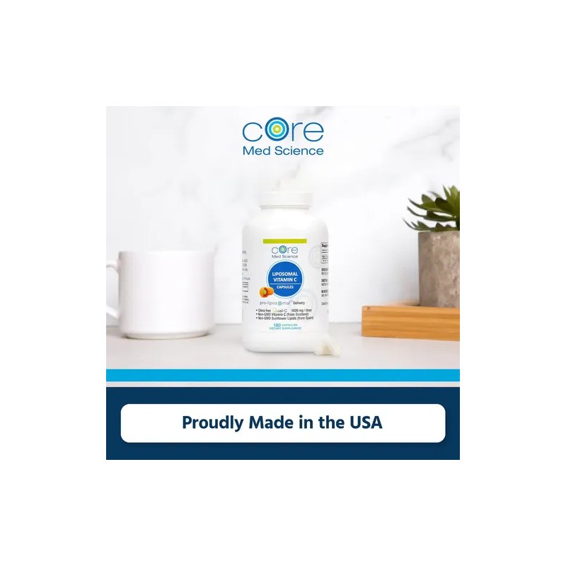 Core Med Science Vitamina Liposomal 1000mg 180 Cápsulas