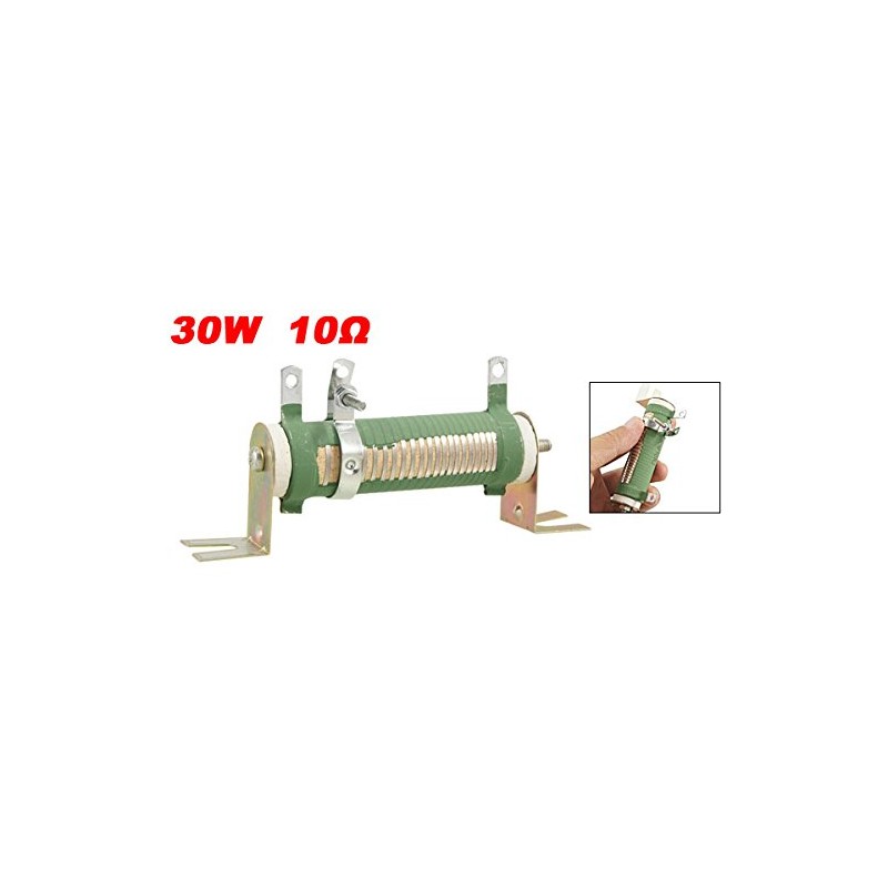 uxcell 30 W 10 Ohm Adjustable Resistor Ceramic Rheostat -