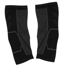 Baluue 2pcs Comfortable Sports Ankle Support Brace Breathable Elastic Ankle Compression Sleeves for Running Basketball and Weightlifting Black