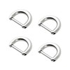 4Pcs D Ring with Closing Screw Replacement Screw Shackle Key