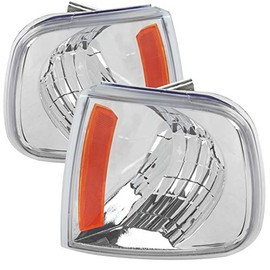 Carpartsinnovate For Ford 97-04 F150 97-02 Expedition Clear Corner Lamps Turning Signal Lights Pair