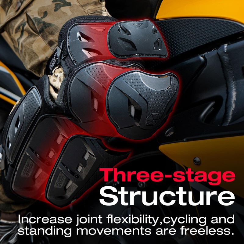 SCOYCO Motorcycle Knee Pads for Men - CE Level 1