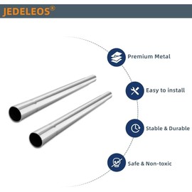 JEDELEOS Metal Extension Wand Hose Replacement for Eureka 3670M Canister Vacuum Cleaner, Fits Models 3670M 3670 3680 3670G 3670H 3672 3673 3674 3682 Series, Extend to 30.3 Inch