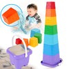 TECHNOK Baby Stacking Cups Toy - Rainbow Stacking Toys Tower
