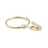 ANCLLO 40pcs Rustproof Drapery Matte Stainless Steel Metal Curtain Rings
