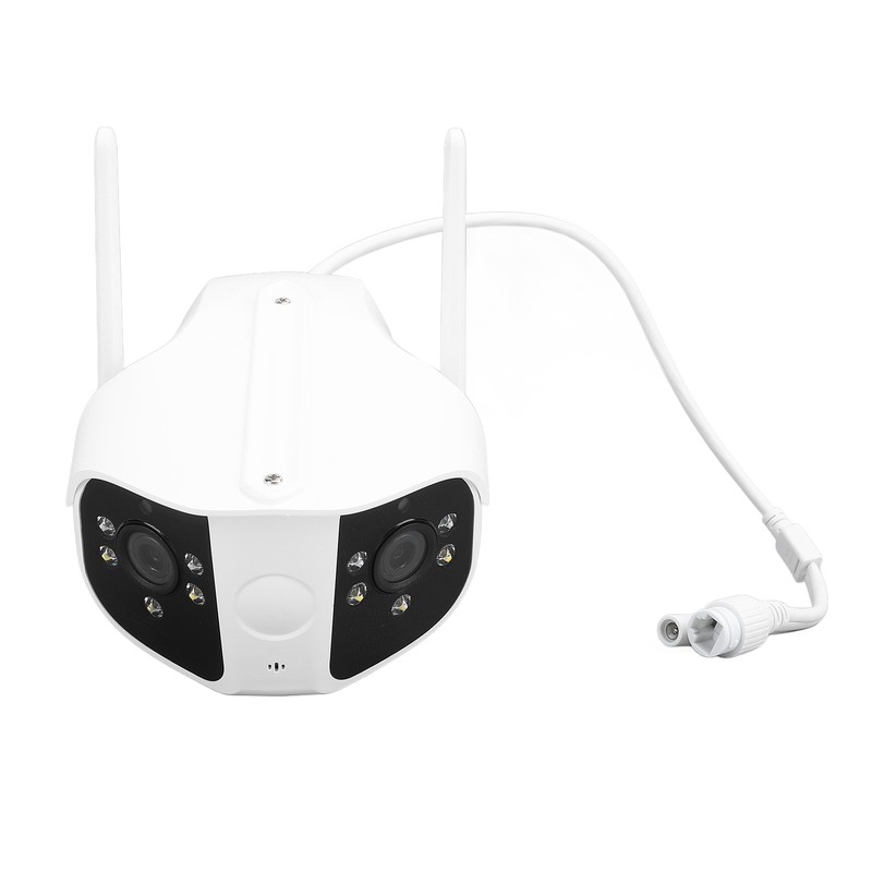 Dual Lens Security Camera 1080P HD 165 Degree Wide Angle
