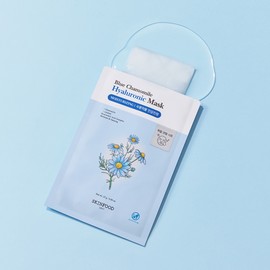 skin food [Skinfood] Blue Chamomile Hyaluronic Mask Pack 10 sheets / [스킨푸드]블루 캐모마일 히알루로닉 마스크팩 10매