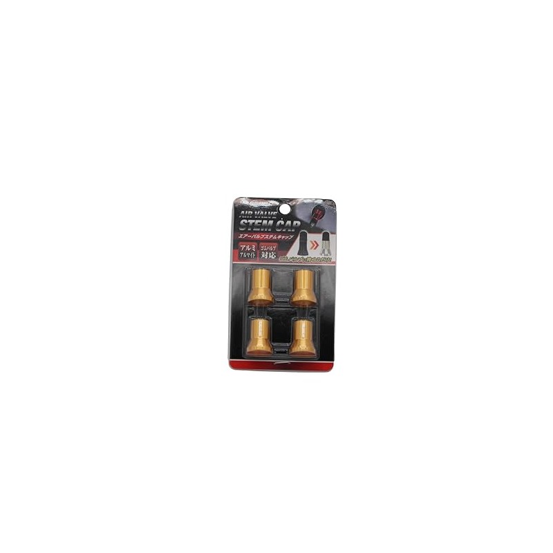 HASEPRO AVS-1GLD Air Valve Stem Cap, Gold, Pack of 4