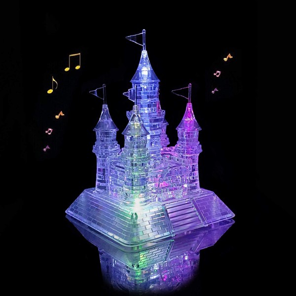 Coolplay 20 Songs Musical 3D Crystal Castle Puzzle for Adults
